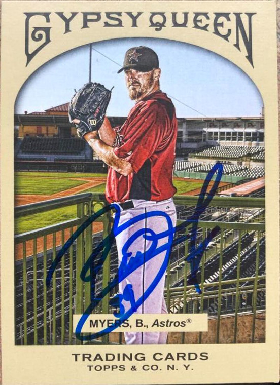 Brett Myers Autographed 2011 Topps Gypsy Queen #136