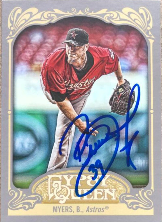 Brett Myers Autographed 2012 Topps Gypsy Queen #126