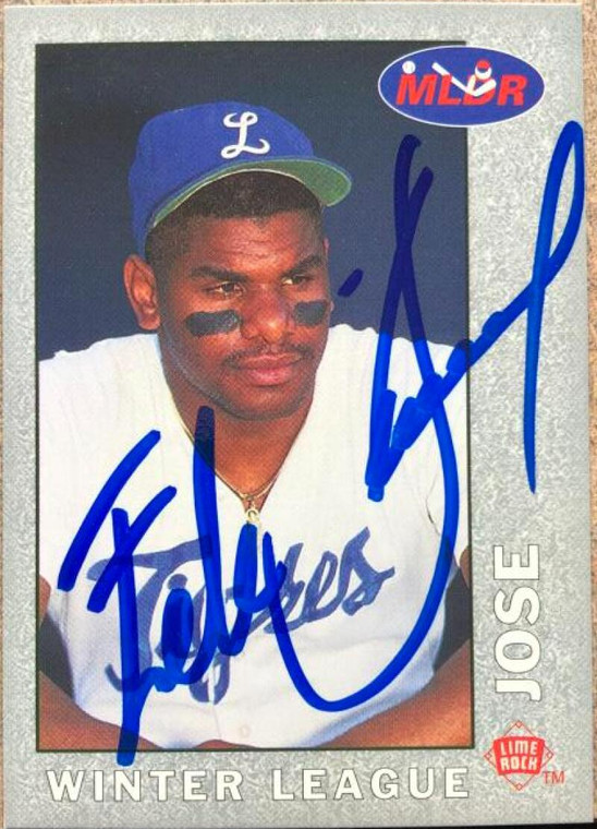 Felix Jose Autographed 1993 Lime Rock Dominican Winter League #82