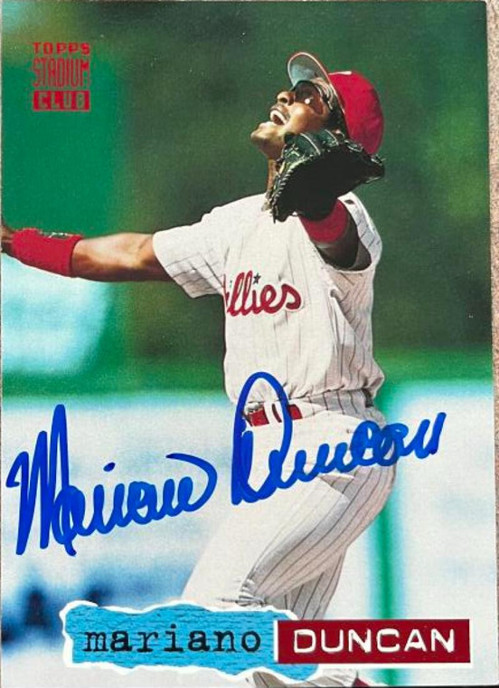 Mariano Duncan Autographed 1994 Stadium Club #54