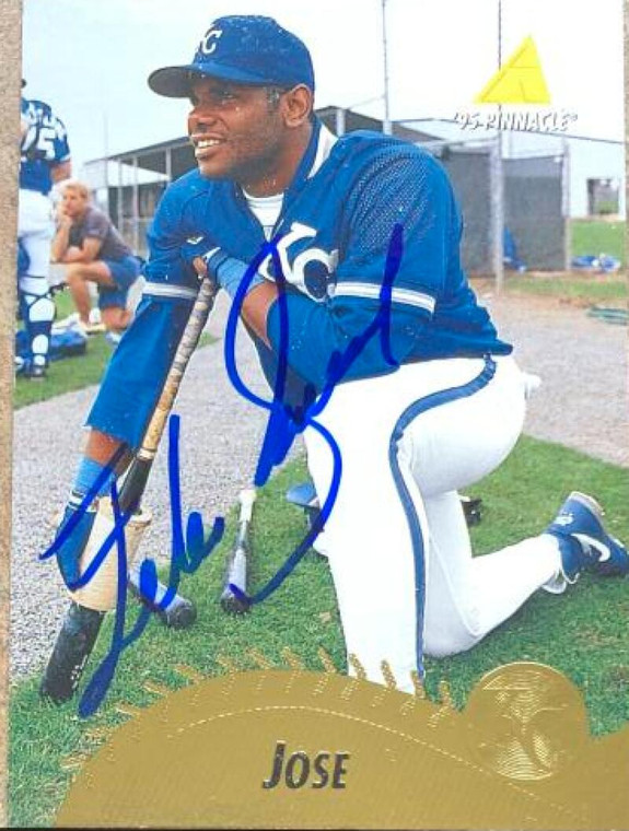 Felix Jose Autographed 1995 Pinnacle #43