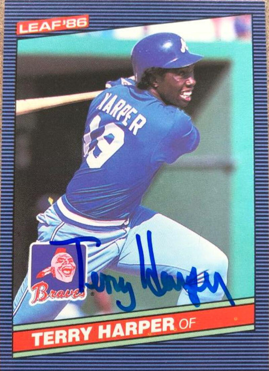 Terry Harper Autographed 1986 Leaf #246