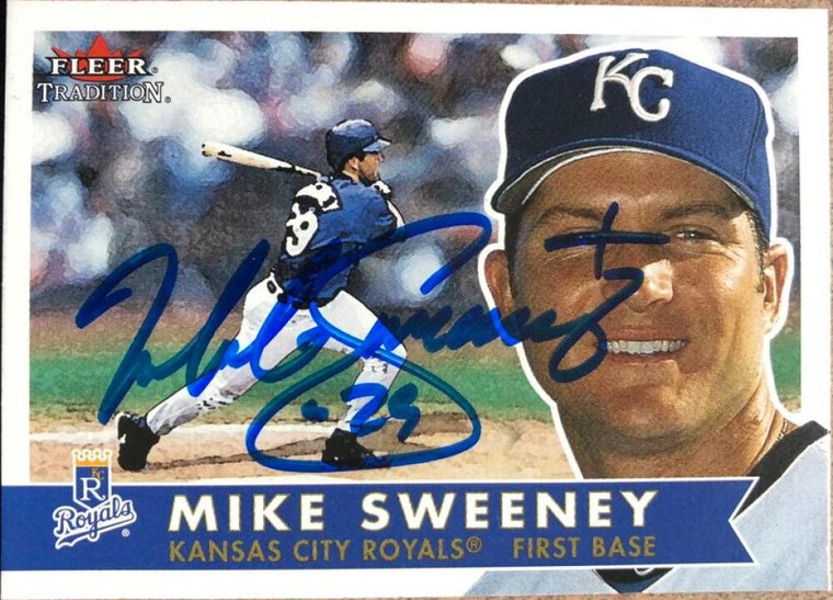 Mike Sweeney Autographed 2001 Fleer Tradition #197