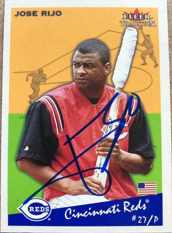 Jose Rijo Autographed 2002 Fleer Tradition #98