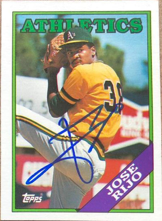 Jose Rijo Autographed 1988 Topps #316