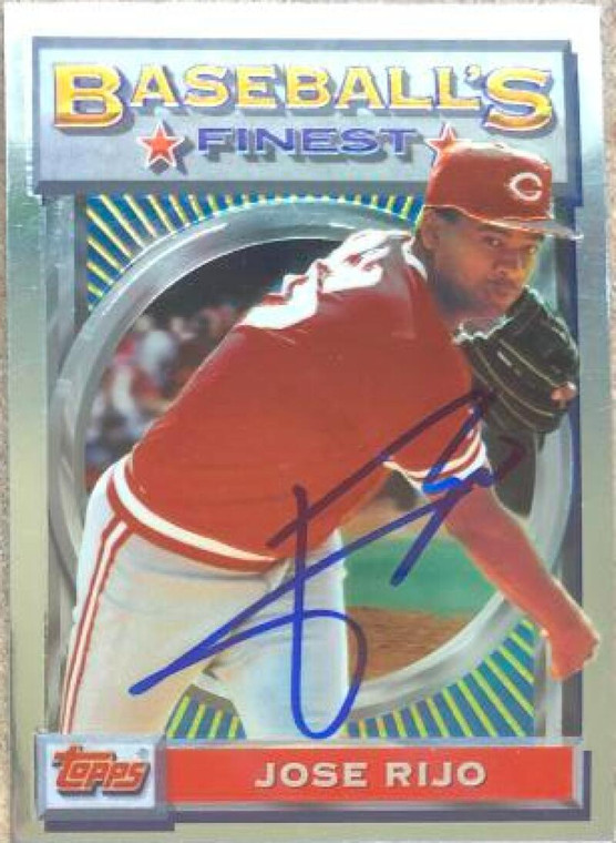 Jose Rijo Autographed 1993 Topps Finest #24