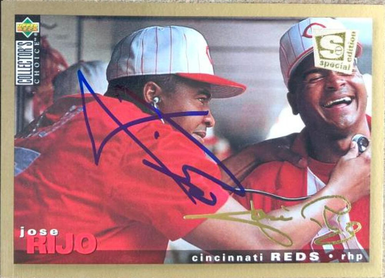 Jose Rijo Autographed 1995 Collector's Choice SE Gold Signature #197