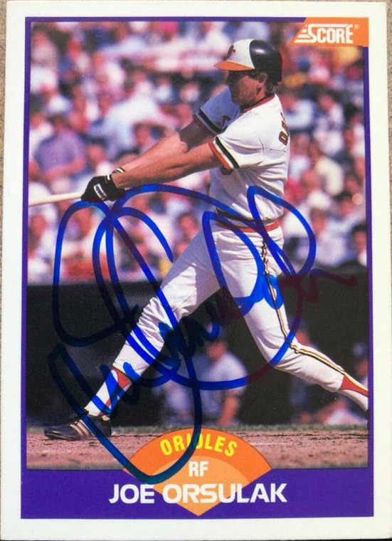 Joe Orsulak Autographed 1989 Score #247