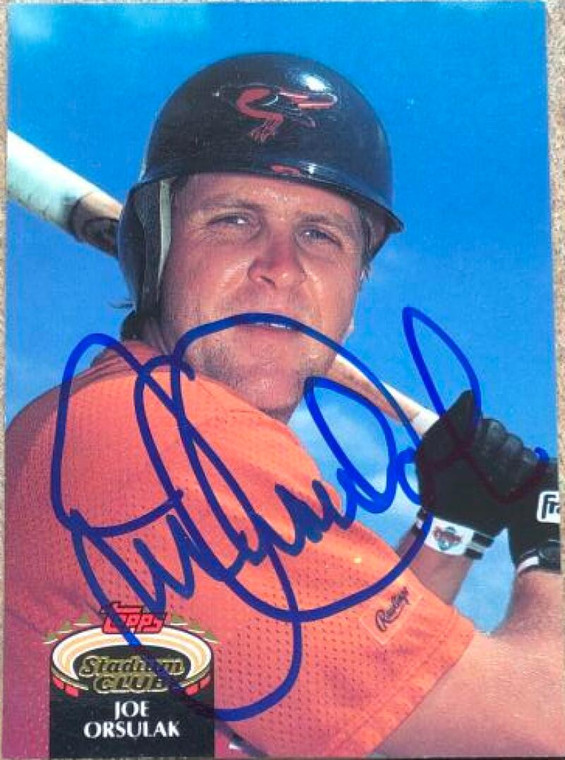 Joe Orsulak Autographed 1992 Stadium Club #135