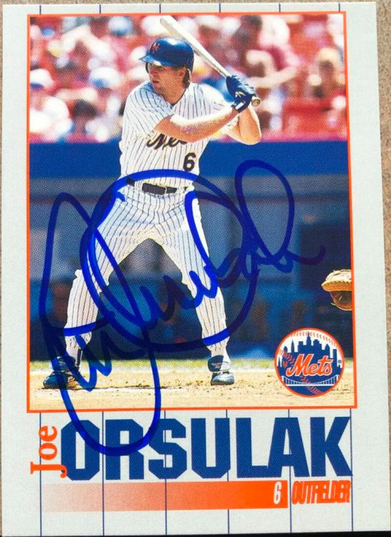 Joe Orsulak Autographed 1995 Kahn's New York Mets #NNO