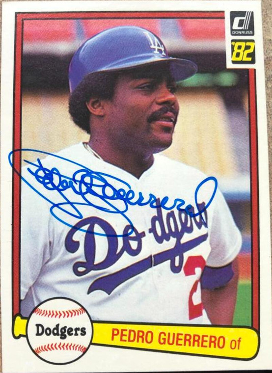 Pedro Guerrero Autographed 1982 Donruss #136