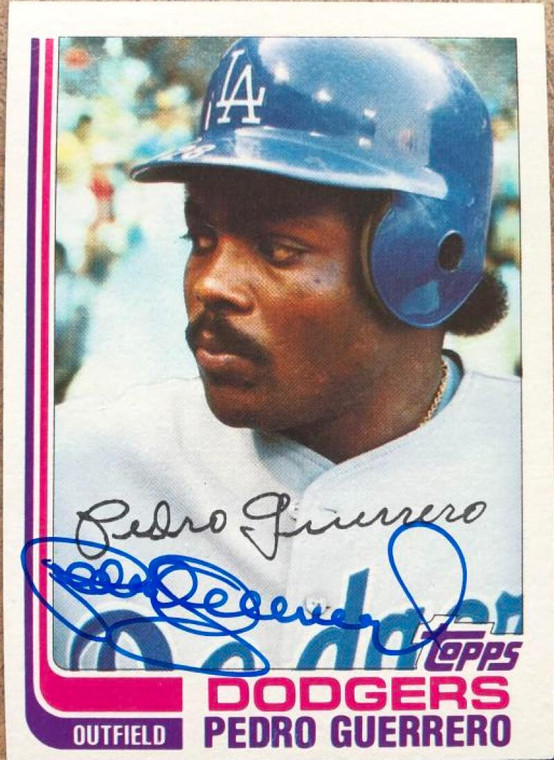 Pedro Guerrero Autographed 1982 Topps #247