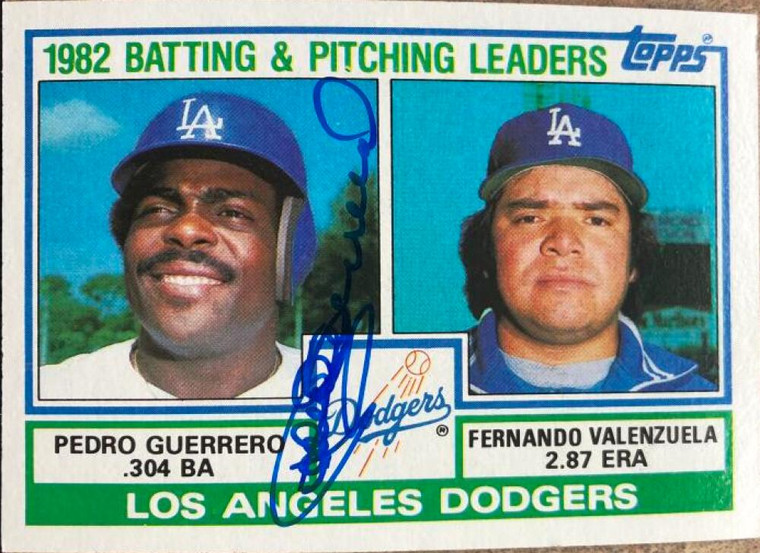 Pedro Guerrero Autographed 1983 Topps #681 Los Angeles Dodgers Card