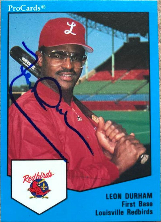 Leon Durham Autographed 1989 Pro Cards Minor League Team Sets #1260