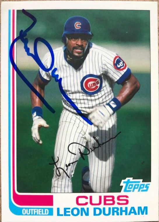 Leon Durham Autographed 2013 Topps Archives #245 Chicago Cubs Card