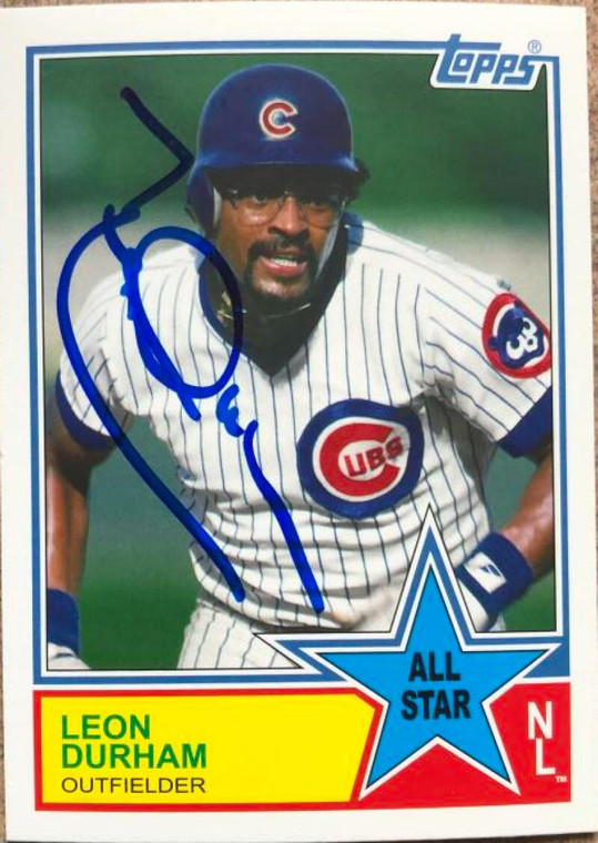 Leon Durham Autographed 2013 Topps Archives 1983 All-Stars #83-LD