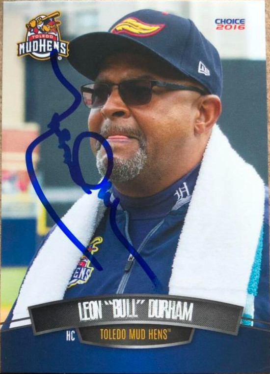 Leon Durham Autographed 2016 Choice Toledo Mud Hens #24