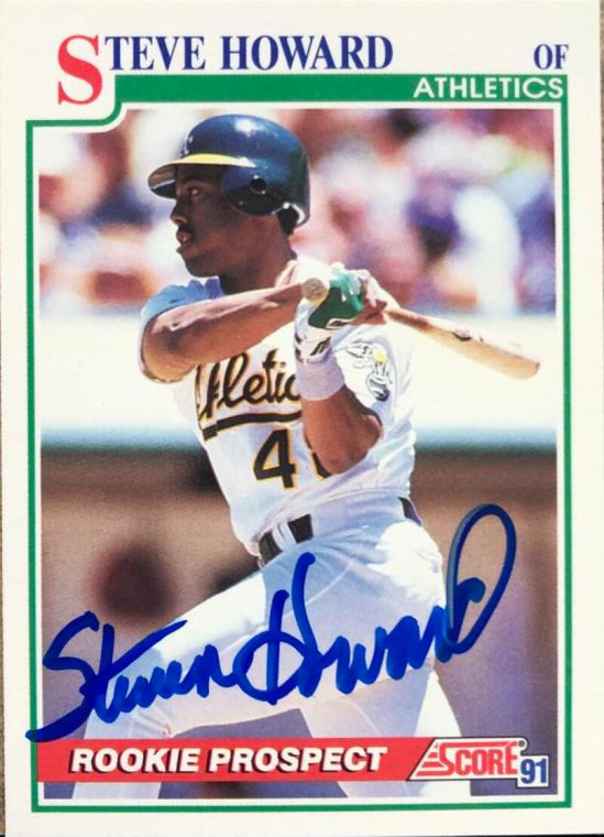 Steve Howard Autographed 1991 Score #364