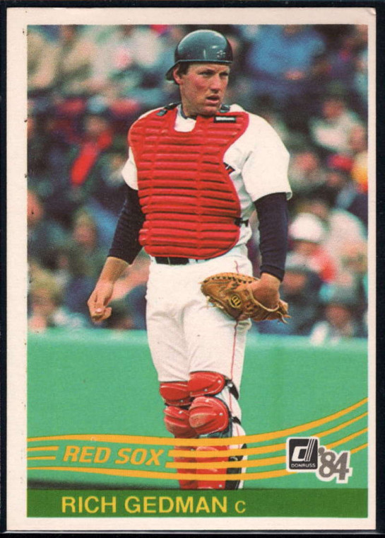 1984 Donruss #579 Rich Gedman VG Boston Red Sox 