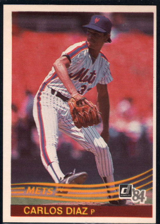 1984 Donruss #600 Carlos Diaz VG New York Mets 