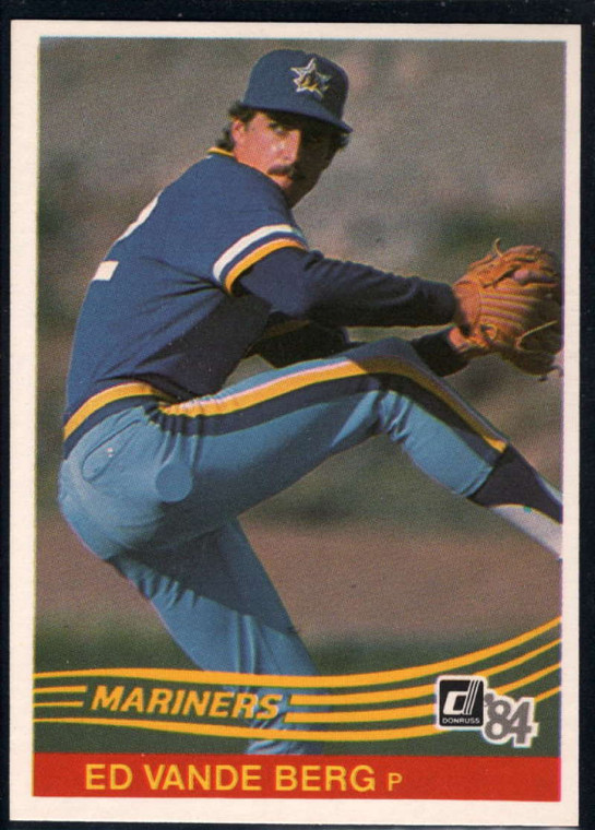 1984 Donruss #604 Ed Vande Berg VG Seattle Mariners 