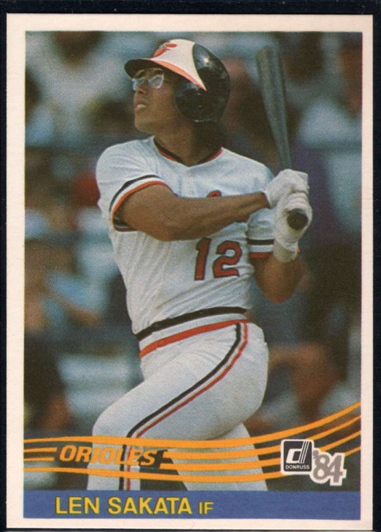 1984 Donruss #620 Lenn Sakata UER VG Baltimore Orioles 