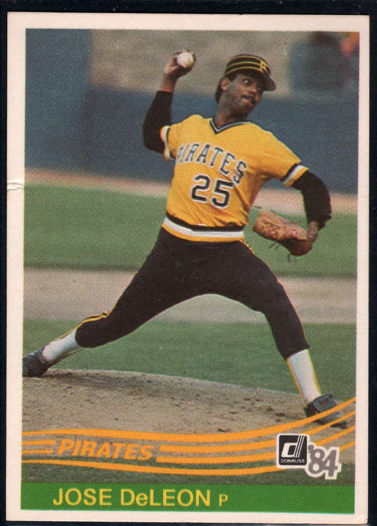 1984 Donruss #628 Jose DeLeon VG RC Rookie Pittsburgh Pirates 