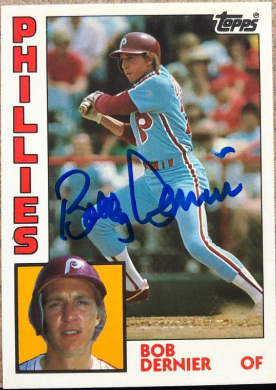 Bob Dernier Autographed 1984 Topps Tiffany #358