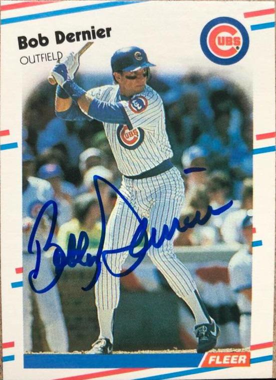 Bob Dernier Autographed 1988 Fleer #417