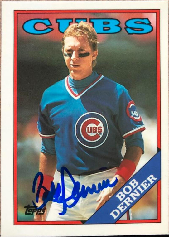 Bob Dernier Autographed 1988 Topps Tiffany #642