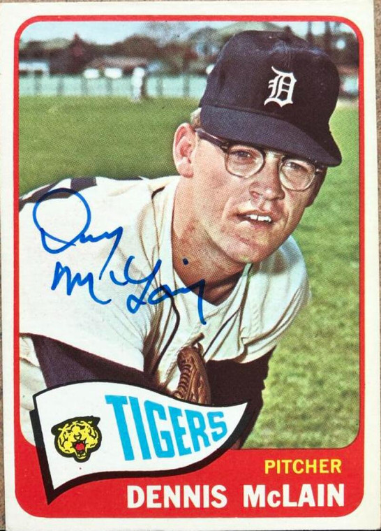 SOLD 106810 Denny McLain Autographed 1965 Topps #236 Rookie Card 