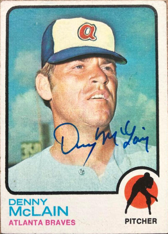 Denny McLain Autographed 1973 Topps #630