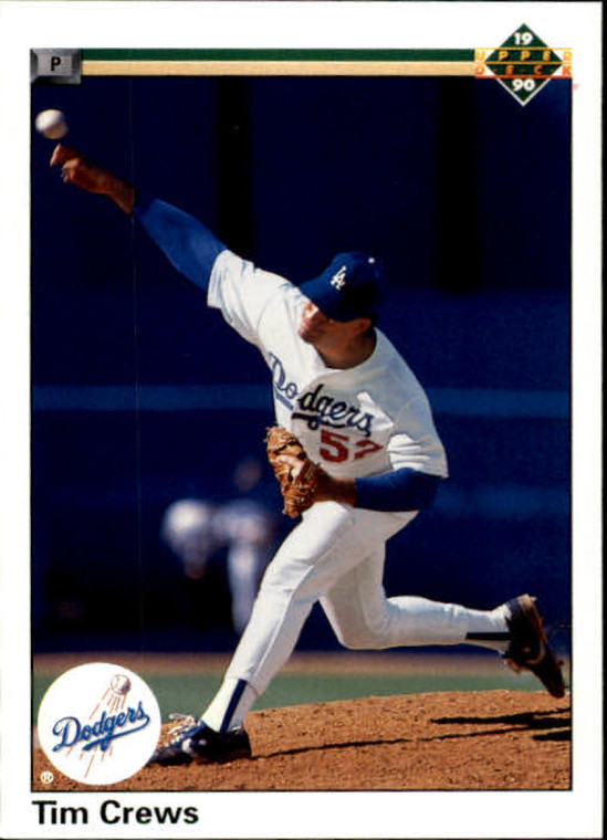 1990 Upper Deck #670 Tim Crews VG Los Angeles Dodgers 
