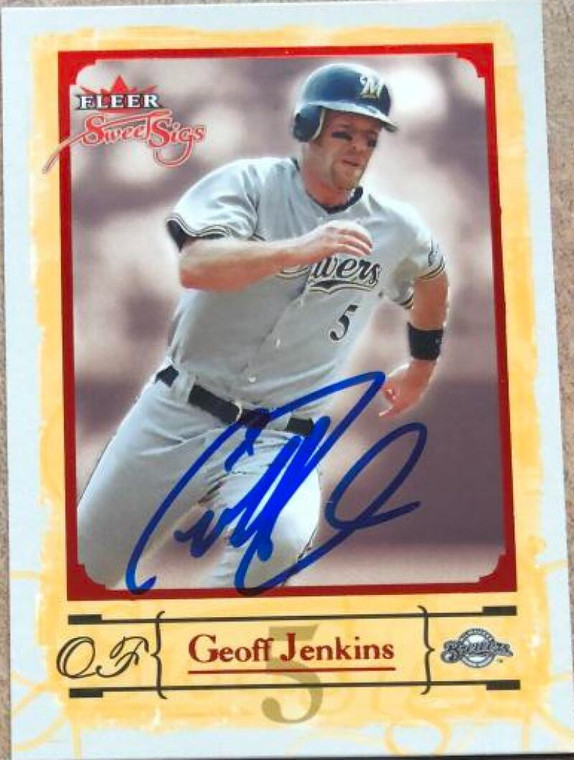 Geoff Jenkins Autographed 2004 Fleer Sweet Sigs #40