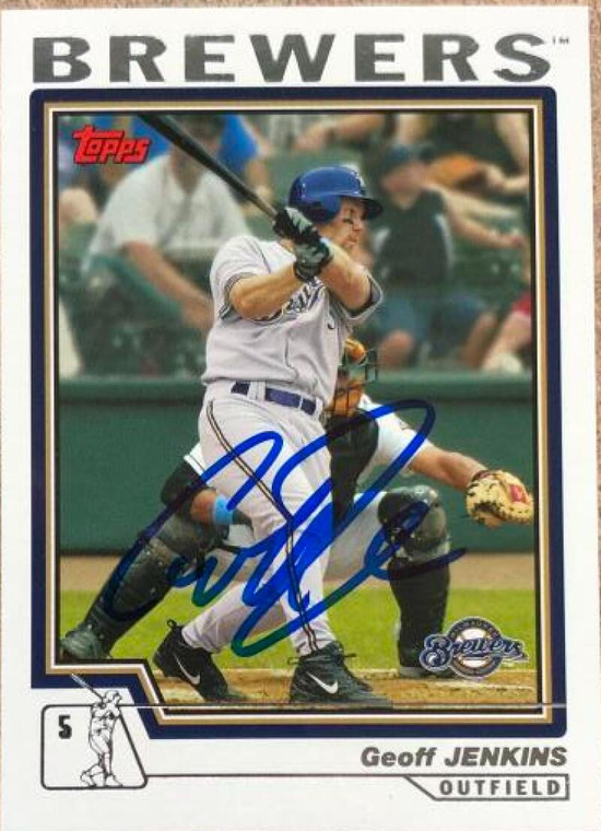 Geoff Jenkins Autographed 2004 Topps #441