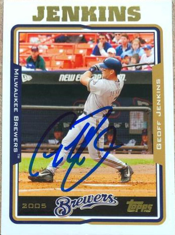 Geoff Jenkins Autographed 2005 Topps #448