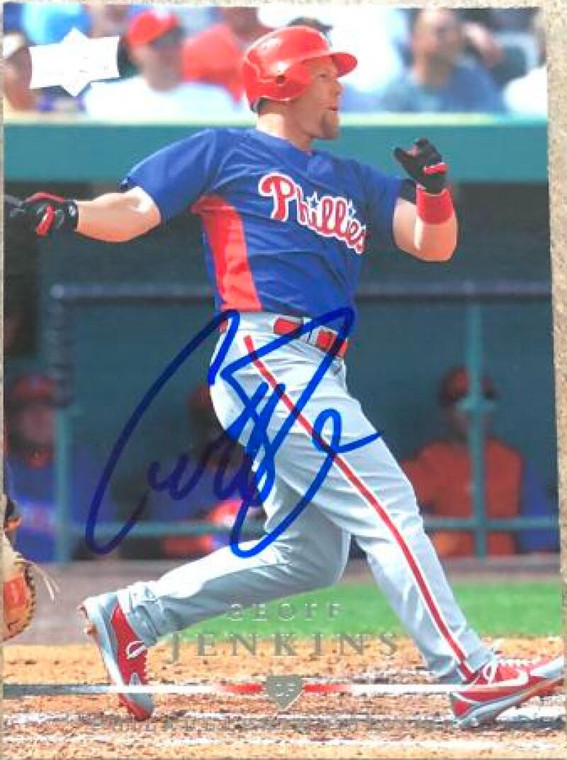 Geoff Jenkins Autographed 2008 Upper Deck #612