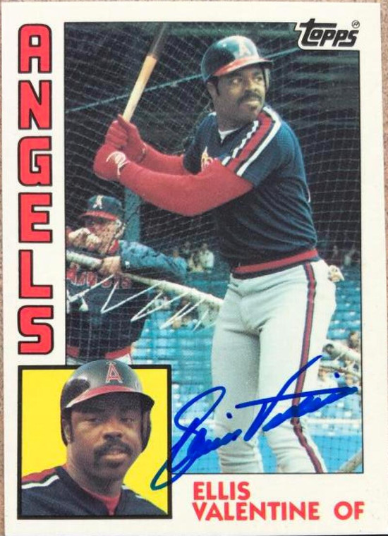 Ellis Valentine Autographed 1984 Topps Tiffany #236