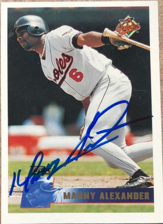 Manny Alexander Autographed 1996 Topps #34