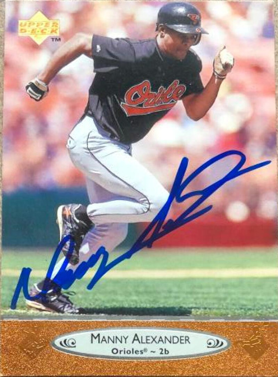 Manny Alexander Autographed 1996 Upper Deck #11