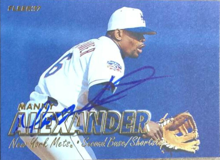 SOLD 106972 Manny Alexander Autographed 1997 Fleer #695