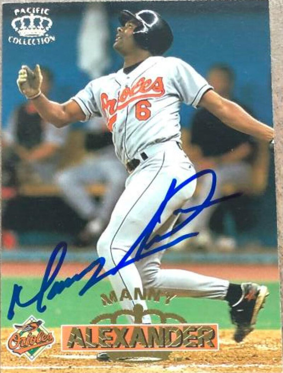Manny Alexander Autographed 1996 Pacific Crown Collection #237