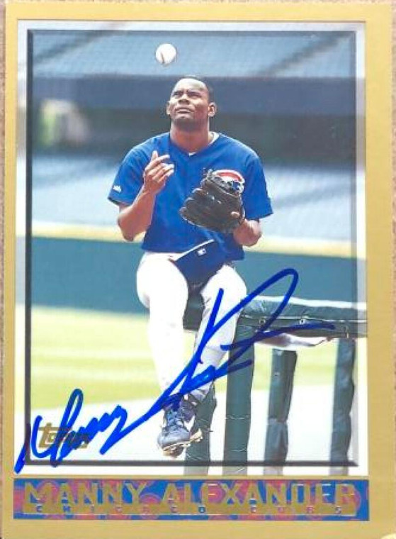 Manny Alexander Autographed 1998 Topps #424