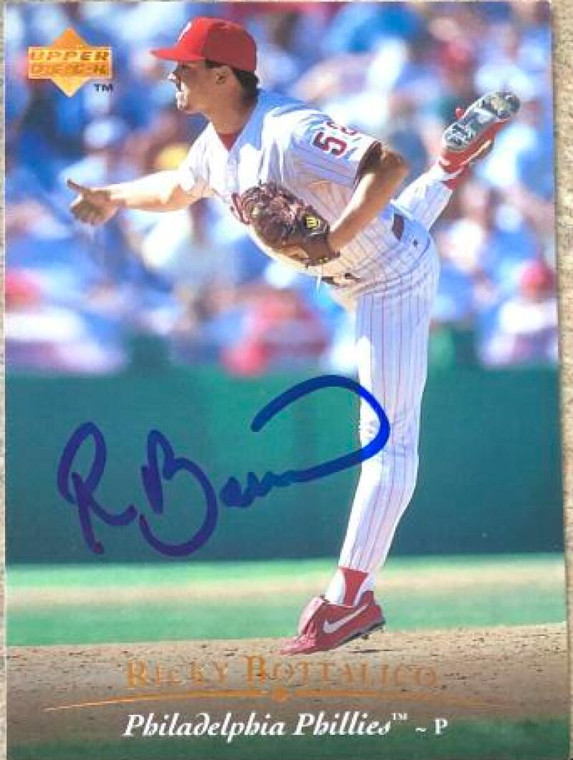 Ricky Bottalico Autographed 1995 Upper Deck #376