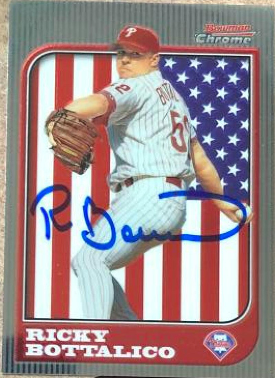 Ricky Bottalico Autographed 1997 Bowman Chrome International #16