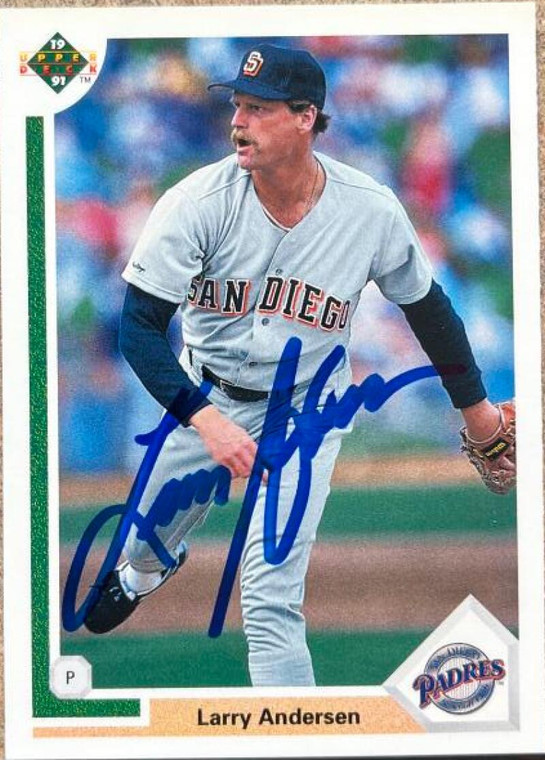 Larry Andersen Autographed 1991 Upper Deck #793