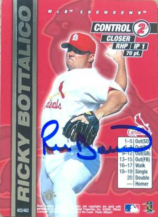 Ricky Bottalico Autographed 2000 MLB Showdown 1st Edition #403