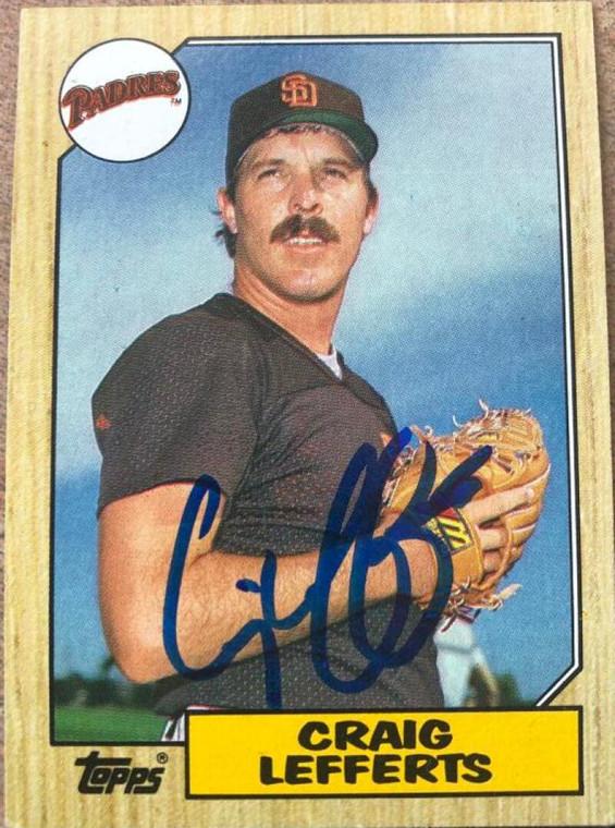 Craig Lefferts Autographed 1987 Topps #501