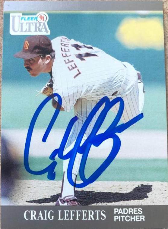 Craig Lefferts Autographed 1991 Fleer Ultra #307