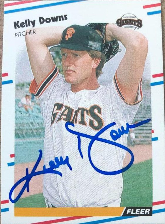 Kelly Downs Autographed 1988 Fleer #80